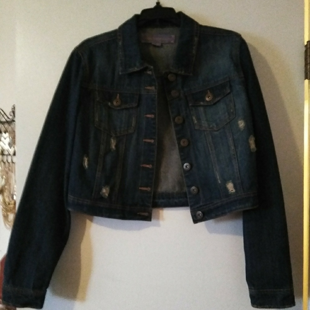 Distressed Jean Jacket